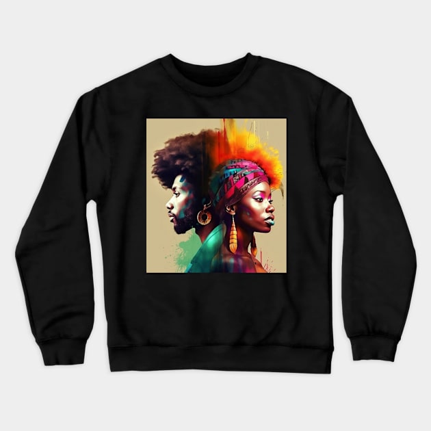 Afrocentric Crewneck Sweatshirt by Pasqua Records